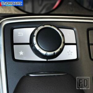 カースタイリングセンターコンソールマルチメディアボタンスパンコールトリムメルセデスベンツ ML GL W166 X166 2012-2015 ABS アクセサリー