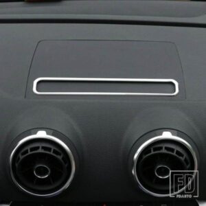 カーナビゲーション装飾フレームカバーステンレストリムアウディ A3 8V 2013-2019 インテリア自動車アクセサリー