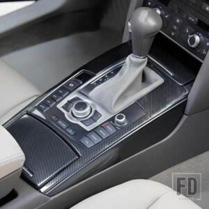 スタイリングギアパネル装飾カバーエアアウトレットステッカートリムアウディ A6 C5 C6 カーボンステンレス鍵穴デカール