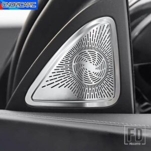 カーアクセサリードア A ピラーオーディオスピーカーカバースピーカートリムメルセデスベンツ E クラス W214 2024 ステンレスステッカー