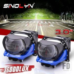 SINOLYN 130 ワット 3 インチバイ LED レンズ 36000LM LED ヘッドライトプロジェクターライト HELLA 3R LED ヘッドランプカーアクセサリーレトロフィット