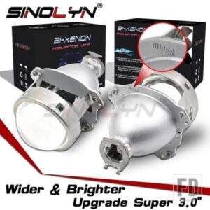 SINOLYN 3.0 インチバイキセノンレンズ H7 H4 ヘッドライトライト H1 HID スーパープロジェクターレンズヘッドランプカーアクセサリーのアップグレード