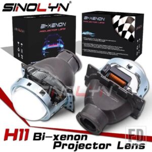 SINOLYN バイキセノンプロジェクターヘッドライトレンズ小糸 H11 LED/HID 3 インチ金属小糸 Q5 レンズヘッドライトライトチューニング