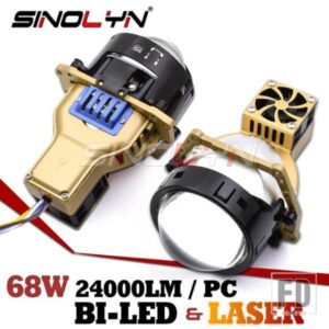 SINOLYN BI LED レーザープロジェクターレンズヘッドライト 3.0 インチ LED ライト HELLA 3R G5 24000LM 高輝度カーアクセサリー