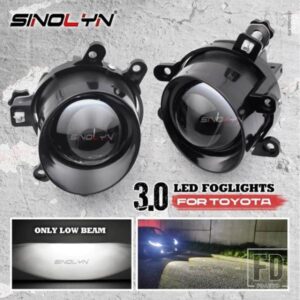 SINOLYN 3 インチ LED フォグランプロービームフォグレンズトヨタカローラ/ヤリス/RAV4/ハイラックス/カムリ/オーリス/VIOS カーアクセサリーレトロフィット