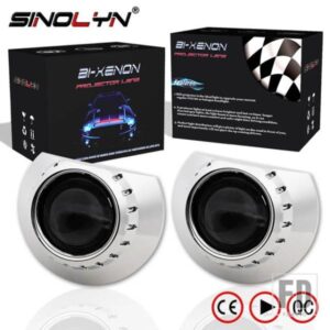 SINOLYN バイキセノンプロジェクターレンズ BMW E46 M3 セダン/クーペ/ワゴン/コンバーチブル 328I 325I 330I 318I ヘッドライト 2.5 インチライト