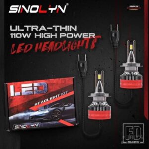 SINOLYN 110 ワット H1 H7 H4 H11 LED 電球ヘッドライトプロジェクターレンズフォグレンズ LED ライトダイオードランプ 40000LM カーアクセサリー
