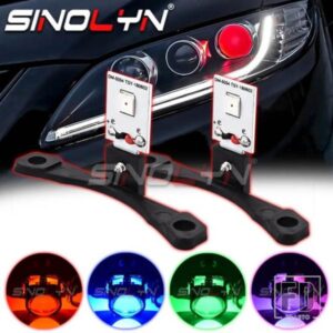 カースタイリング LED デビルアイ悪魔邪眼 DRL LED モジュールヘッドライトプロジェクターレンズカスタム DIY 赤青黄白 24 V/12 V