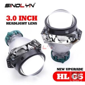 SINOLYN 3 インチバイキセノンプロジェクターレンズ HELLA G5 D1S D2S D3S D4S ランプ金属車レンズヘッドライトアップグレードレトロフィット