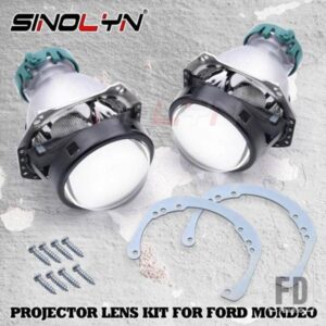 SINOLYN プロジェクターレンズフォードモンデ??オ MK4 IV ヘラ 3R G5 レンズフレームビキセノンヘッドライトレンズ使用 D2S D1S D3S D4S LED HID 電球