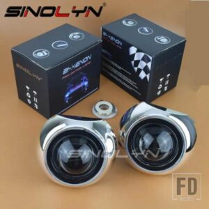 SINOLYN 2.5 インチバイキセノンレンズヘッドライト H7 H4 アイリスプロジェクターライト H1 HID レンズヘッドランプカーアクセサリーのアップグレード