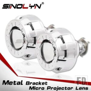 SINOLYN 1.8 インチバイキセノンレンズヘッドライト H4 H7 虫眼鏡レンズ H1 プロジェクターライトオートバイカーアクセサリー