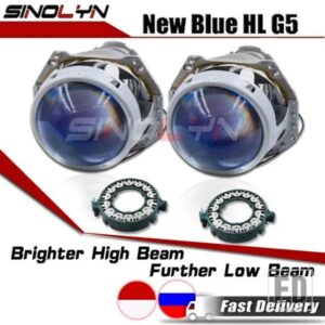 SINOLYN 3.0 インチブルーバイキセノンレンズ D2S D1S D3S D4S HID HELLA 3R G5 ヘッドライトプロジェクターレンズカーライトアクセサリーチューニング