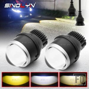 SINOLYN 3 インチ BI LED フォグランプレンズ 3000K 4300K 5500K プロジェクター LED 汎用フォグレンズカーライトスポットライトカーアクセサリー