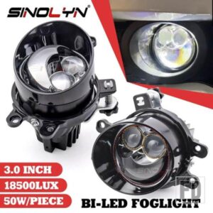 3 インチバイ LED フォグランプトヨタカローラ/ヤリス/ハイラックス/RAV 4/ランドクルーザー/カムリ双曲面フォグレンズ LED 車ライトプロジェクター