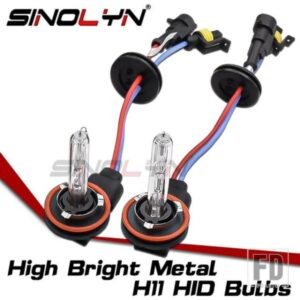 SINOLYN H11 HID ランプキセノン電球フォグランプ用ヘッドライトレンズ交換カーアクセサリーチューニング 3000K 5500K 6000K 12V 35 ワット