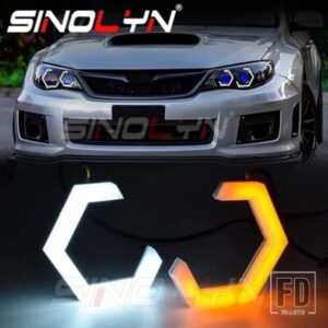 SINOLYN 六角ハローリングエンジェルアイウィンカースイッチバックコットン LED