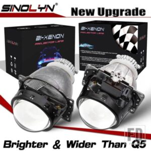 SINOLYN 3 インチバイキセノンレンズ H4 ヘッドライト小糸 Q5 D2S D2H HID/LED ランププロジェクターヘッドランプライトカーアクセサリー