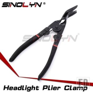 SINOLYN レトロフィットツールプライヤーオープンオートヘッドライトレンズバイキセノンプロジェクターフルメタルクランプライトアクセサリー DIY キット