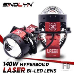 SINOLYN 27300 LM 3 インチ BI LED レーザー双曲面プロジェクターレンズヘッドライト LED ライトカーアクセサリーレトロフィットスタイリング