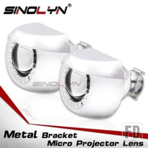 SINOLYN 1.8 インチミニプロジェクターバイキセノンレンズヘッドライト H7 H4 オートバイヘッドランプ H1 HID ライトカーアクセサリーチューニング