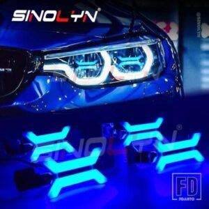 SINOLYN X コンセプト LED デイタイムランニングライト BMW F32/F82/F80 プレ LCI LED ヘッドライト/ハロゲンシステム象徴カーアクセサリー