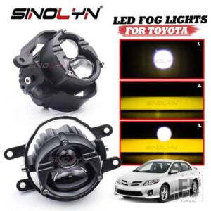 SINOLYN LED フォグランプバイ LED スポットライトトヨタカローラ/ヤリス/オーリス/RAV4/アベンシス/レクサス RX270/RX350/450/シトロエン C1 6500K 3000K