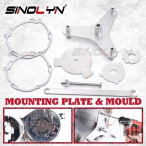 SINOLYN 取付プレート位置決め穿孔金型フレームブラケット H7 H4 ヘッドライト HELLA 3R プロジェクターレンズレトロフィットツール