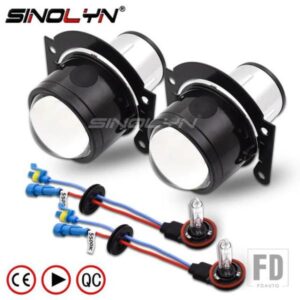 SINOLYN バイキセノンレンズ PTF 2.5 プロジェクターフォグライト H11 H8 H9 HID LED 電球汎用フォグランプレンズキットライトアクセサリー