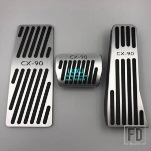 ペダルカバーマツダ CX-90 CX90 ガスアクセルブレーキフットレスト再取り付け金属パッド装飾アクセサリー用品