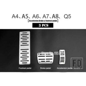 DEE デザイン航空宇宙合金ブレーキアクセルペダルアウディ A4 A5 A7 A8 Q5 Q3 Q7 A3 A6 TT ペダルパッドカバー