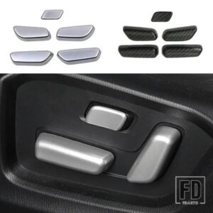 DEE 車ステッカーカバー ABS シート調整ノブボタンスイッチトリムランプフレーム 4 個マツダ 6 アテンザセダン 2014-2017