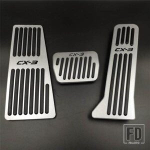 アルミペダルカバーマツダ CX-3 AT/MT アクセルブレーキフットレストリペアパッド内外装装飾アクセサリー