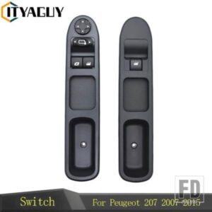6554QC 6490HQ 2 個運転席側助手席側ウィンドウコントロールスイッチプジョー 207 2007-2015 6554HJ 6554.QC