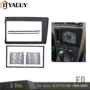 ダブルディンカー DVD ラジオフレーム ボルボ XC70 V70 S60 1998?2004 フェイスベゼル 2 DIN インストールキットフェイシア CD ラジオ