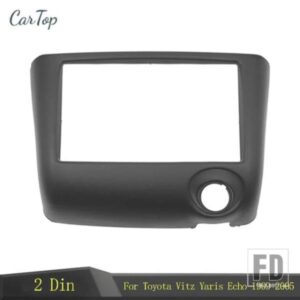 ダブル 2 DIN カーラジオフェイシアトヨタヴィッツヤリスエコー 1999-2005 パネルステレオ CD フレームマウントトリムキットフェイスベゼルカバー
