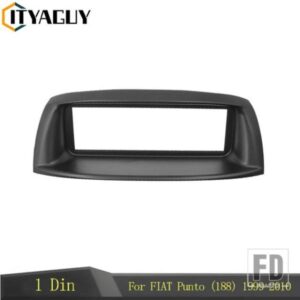 1DIN カーラジオフェイシア FIAT プント 188 1999-2010 オートステレオダッシュパネルマウントトリムキットフレームフェイスベゼルカバー