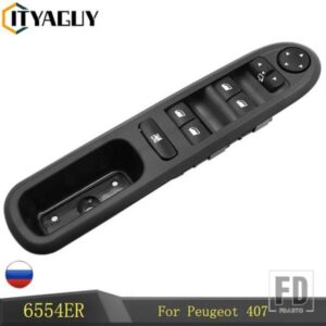 プジョー 407 ガラスリフターメインスイッチパワーウィンドウコントロールパネル 6554.ER 96468704XT 6554ER 6554 ER 2004-2010