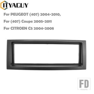 2 DIN ラジオフェイシア シトロエン C5 プジョー 407 407 クーペステレオオーディオ DVD パネルマウントダッシュキットフレームアダプター