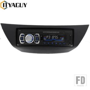 1 DIN カーラジオフェイシア ルノー ラグナ III 2007 DVD ステレオ CD パネルダッシュキットトリムフェイシアダッシュボードフレームブラック