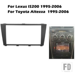 ダブルディンカーラジオフェイシア 1995-2006 レクサス IS200 IS300 トヨタ アルテッツァ 173X98MM オートステレオプレートフレーム