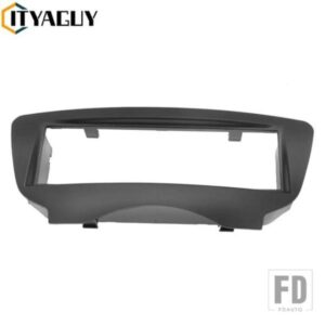 再装着 DVD フレームパネルオーディオフェイシア BYD F0 2012 1DIN DVD ステレオフレームブラックベゼルプレートトリムキット