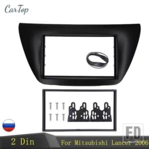 2 DIN カーラジオフェイシア三菱ランサー IX 2006 AC コントロールセンター制御 DVD プレーヤーフレームトリムキット