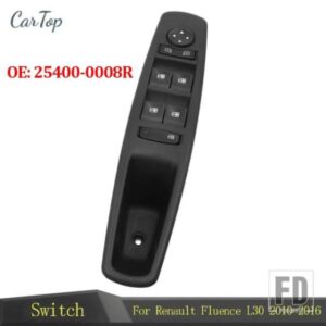 19 ピン 25400-0008R コントロールウィンドウスイッチボタンルノーフルエンス L30 メガーヌラグナ 2010-2016 254000008R 運転席側