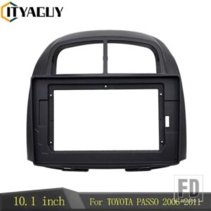 2 DIN カーラジオフレームトヨタパッソ用プロトン MYVI ダイハツシリオン 2006-2011 パネルダッシュマウントキットトリムフレームカバー