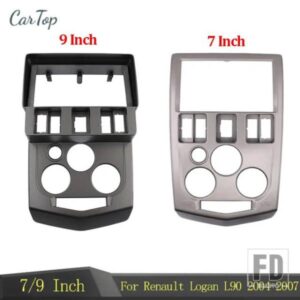 ダブルディンカーラジオフレームルノーローガン L90 ダチア 2004-2007 自動 DVD パネルダッシュマウントキットトリムフェイシアフェイスカバー