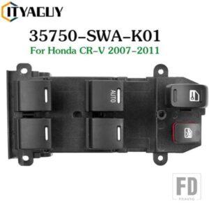 35750SWAK01 35750-SWA-K01 電力マスターウィンドウリフター制御スイッチボタンパネルホンダ CR-V CRV 2007-2011