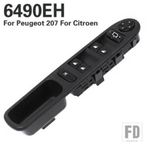 運転席側スイッチパネルプジョー 207 6490.EH 6554.QG 電力マスターウィンドウ制御スイッチアクセサリー