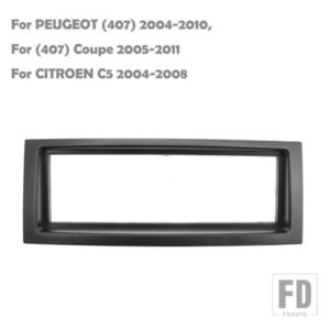 1 DIN フェイシア 2005+ シトロエン C5 ステレオ再取り付けラジオフレームパネルベゼルダッシュ取り付け再取り付けキットの取り付け