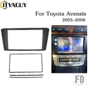 ダブルディンカーラジオフレームトヨタアベンシス 2003-2008 自動 DVD パネルダッシュステレオプレーヤーアダプターフェイスベゼルカバー